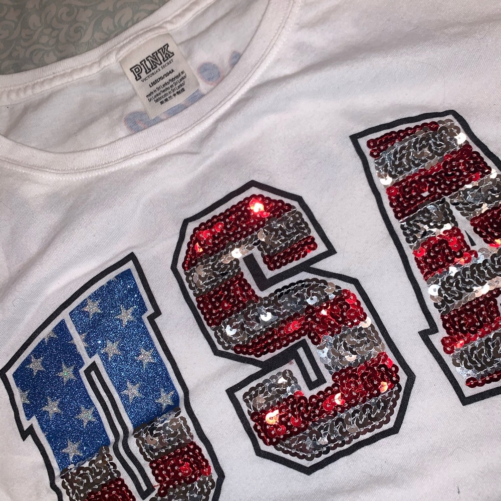 Victoria Secret PINK Sequin Tee